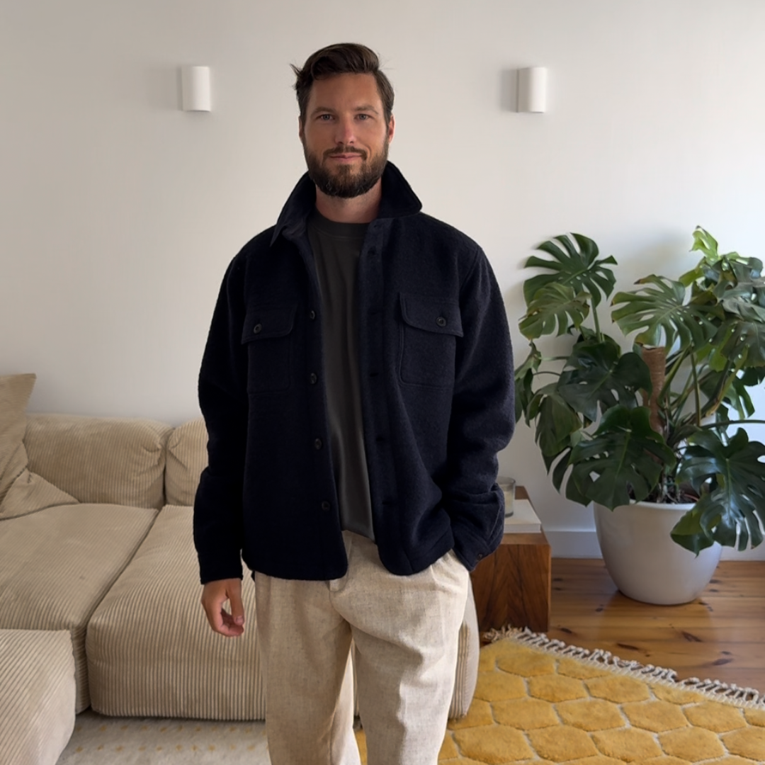 The Wool Jacket - Navy Blue