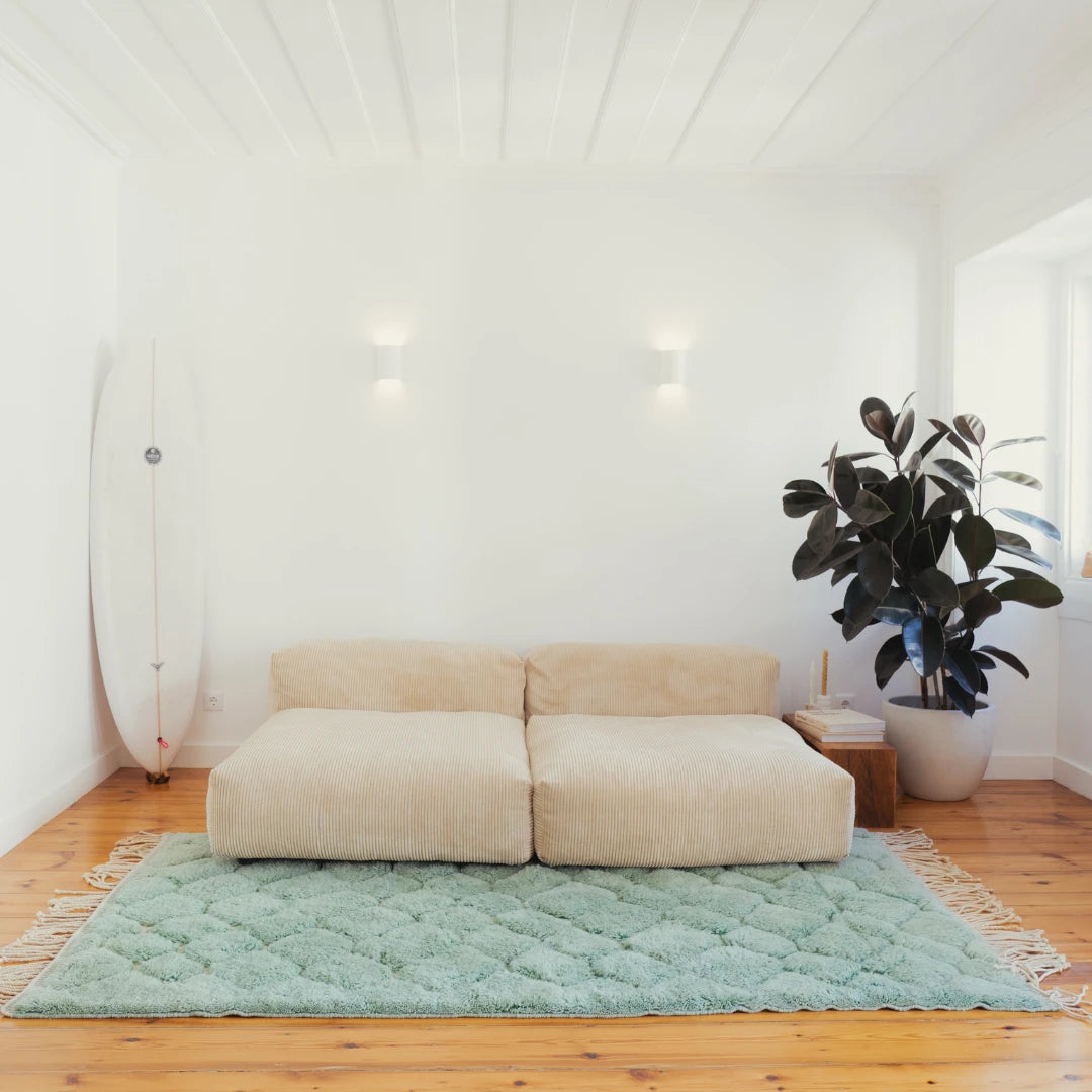 Berber Rug Emerald Honeycomb
