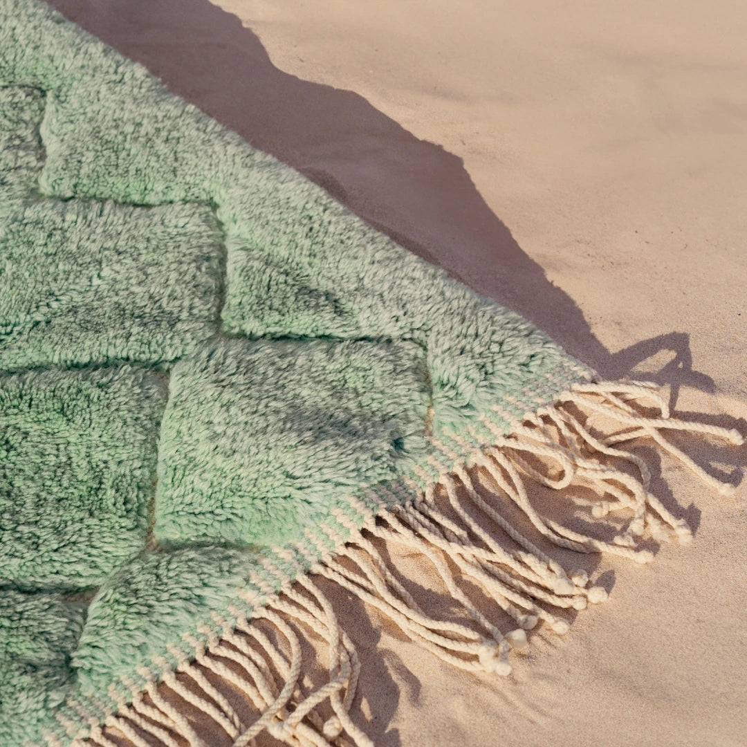 Berber Rug Emerald Honeycomb