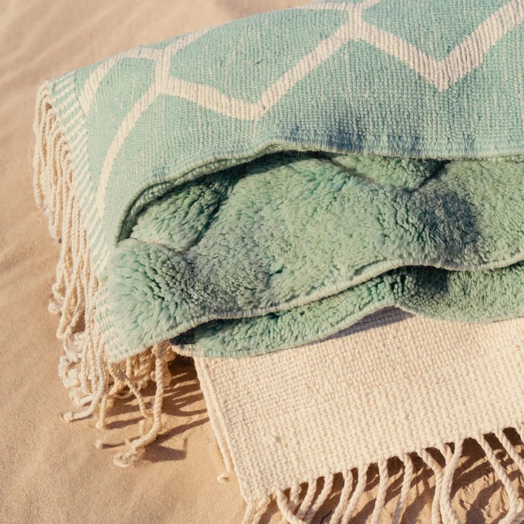 Berber Rug Emerald Honeycomb
