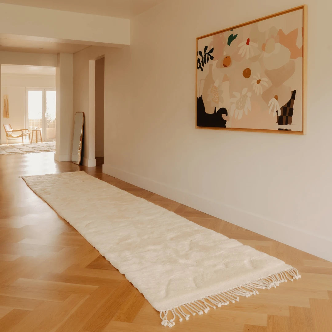 Berberteppich White Path