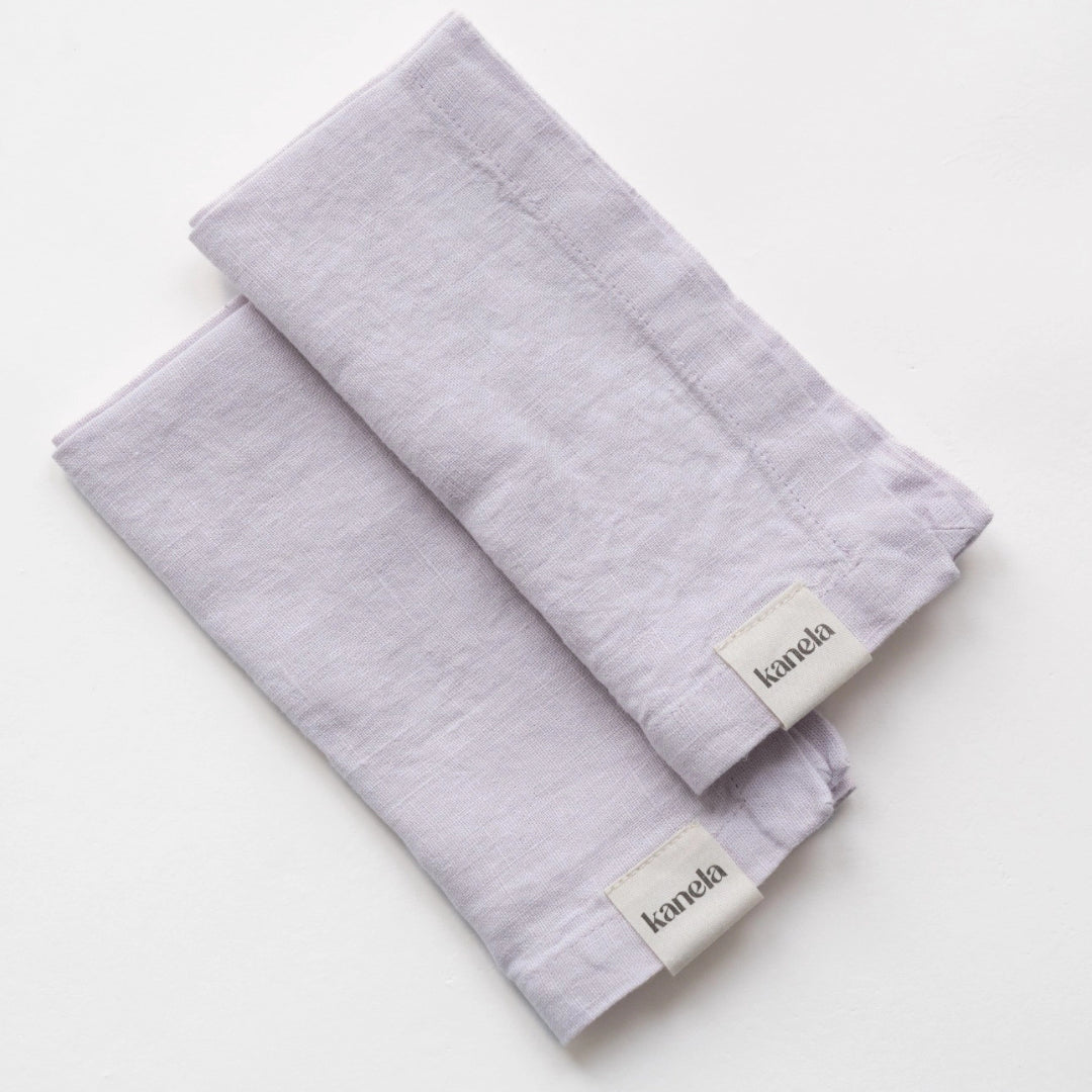 Leinen Servietten 2er Set - Dreamy Lavender
